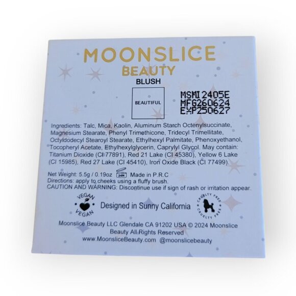 Moonslice Beauty Pressed Blush in Beautiful NWT women-owned company - Picture 4 of 5